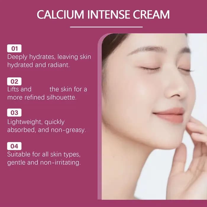 Crème Intense au Calcium : Raffermit la Peau