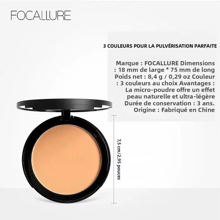 Poudre minérale pressée pour le visage