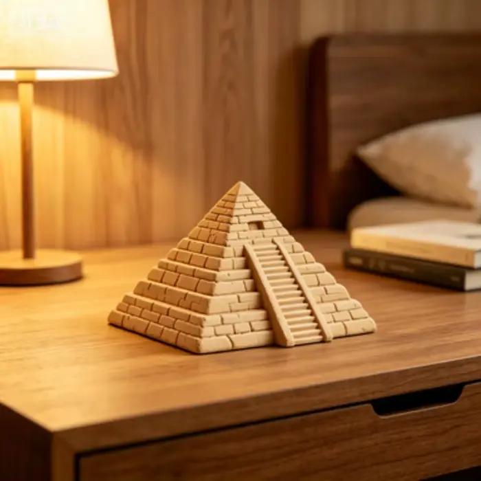 Modèle de pyramide égyptienne imprimé en 3D, miniature, architecture de l'Égypte ancienne, ornement, décoration de bureau à domicile, artisanat Feng Shui, cadeaux