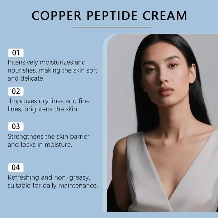Crème peptidique de cuivre pour le visage
