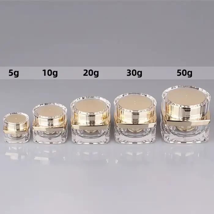 Pot de Maquillage Africain Transparent Épais