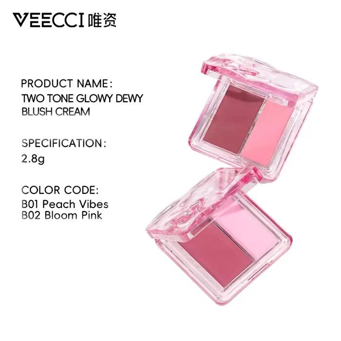 VEECCI – fard à joues aqueux bicolore