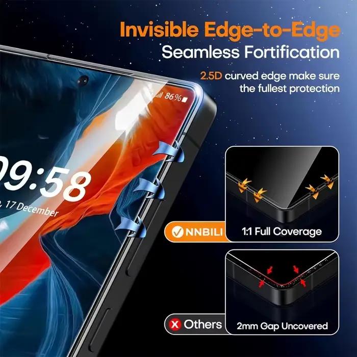 Protecteur d'écran en verre trempé anti-espion, 1 à 5 pièces, installation facile, pour Samsung S26 Ultra S25 Edge S24 S23 Plus S22 S21
