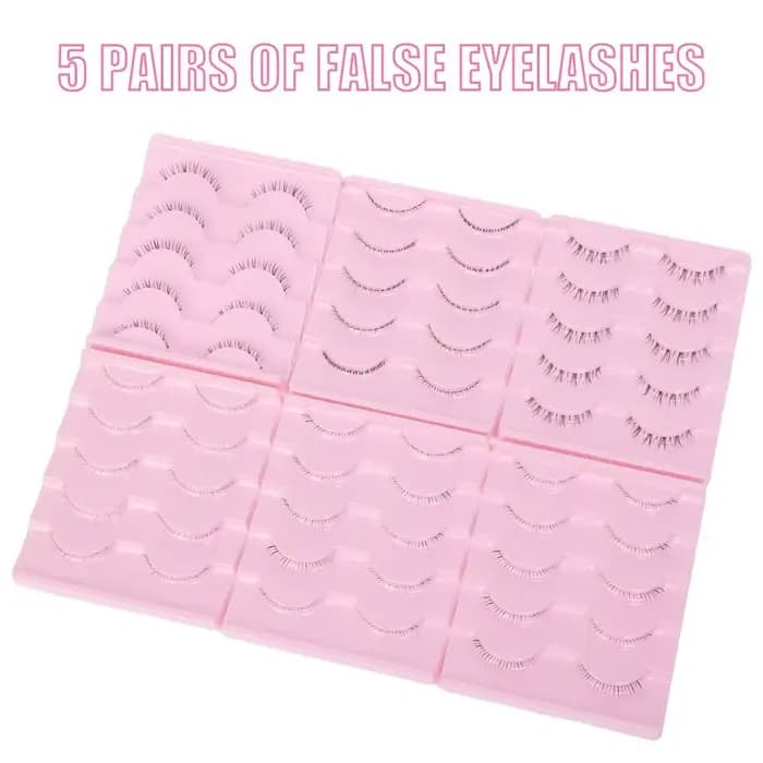 5 paires de cils inférieurs sous