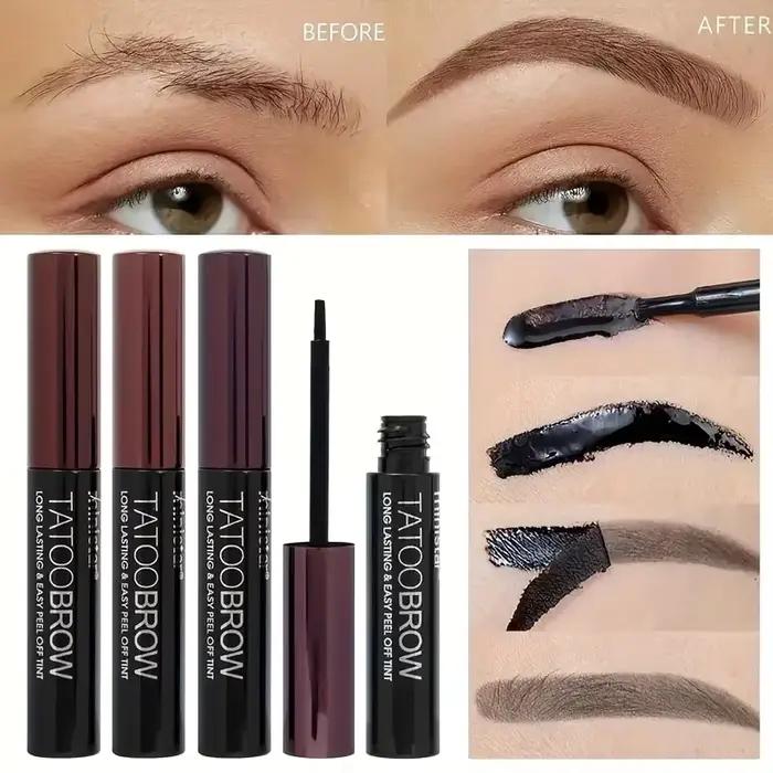 Tatouage Peel Off EyebloggGel Tint, Semi-Continu Brow Tint, Waterproof, Transfer-proof, Fuller and Defined Looking Brows, 1Pc