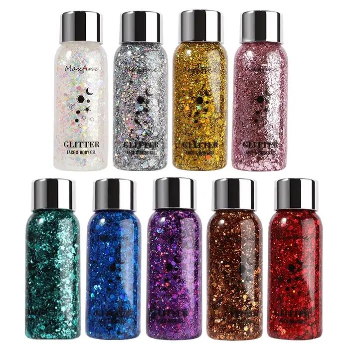 Paillettes multifonctionnelles pour le maquillage et la décoration pour les fêtes et les festivals utilisables sur le corps, les cheveux et les yeux occasions spéciales femmes