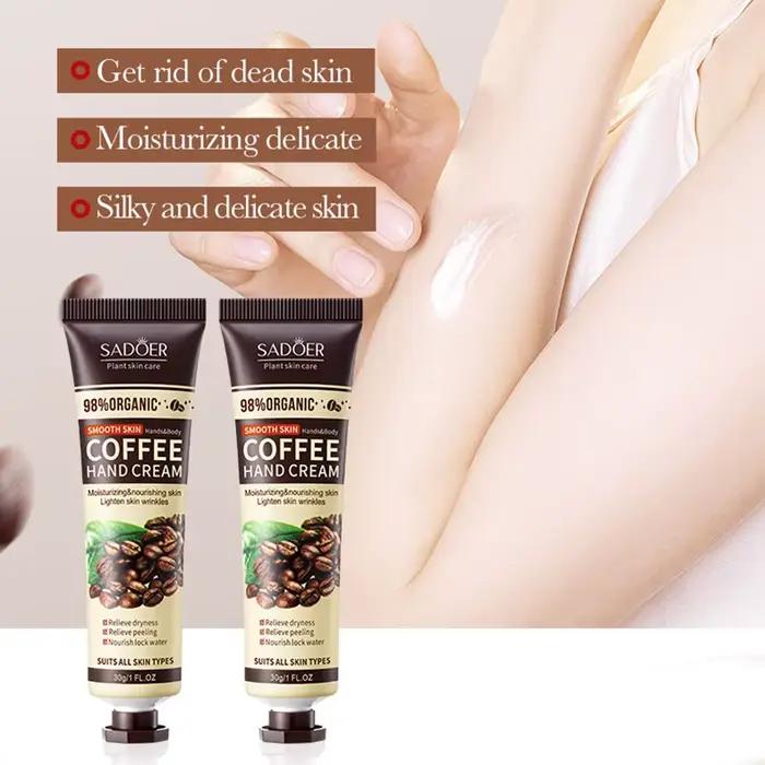 SADOER – ensemble de crème pour les mains au café