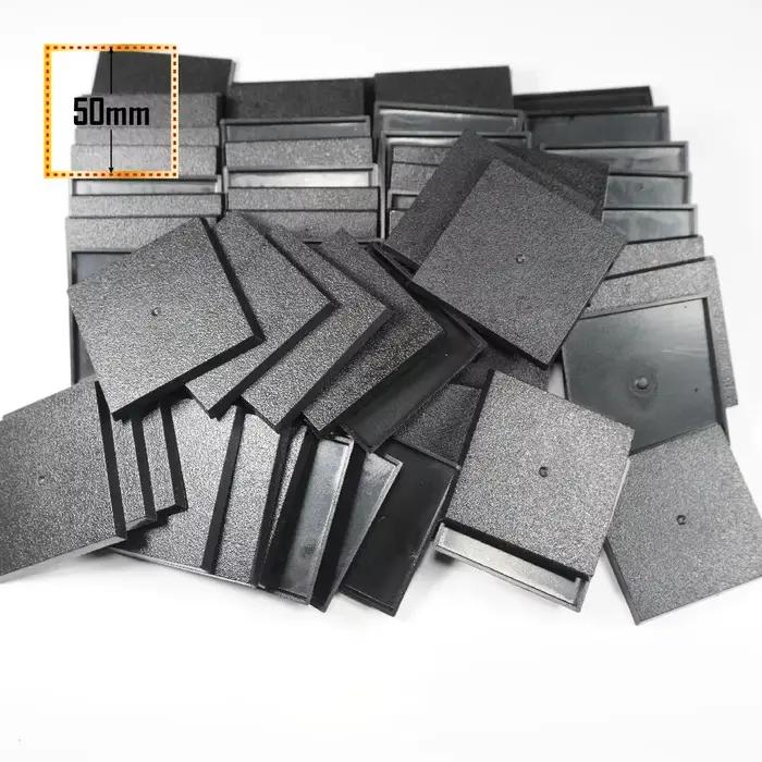 Bases carrées de 50 mm pour miniatures imprimées en 3D