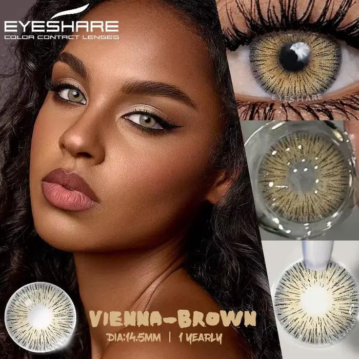 EYESHARE 1 paire de lentilles de Contact colorées pour les yeux