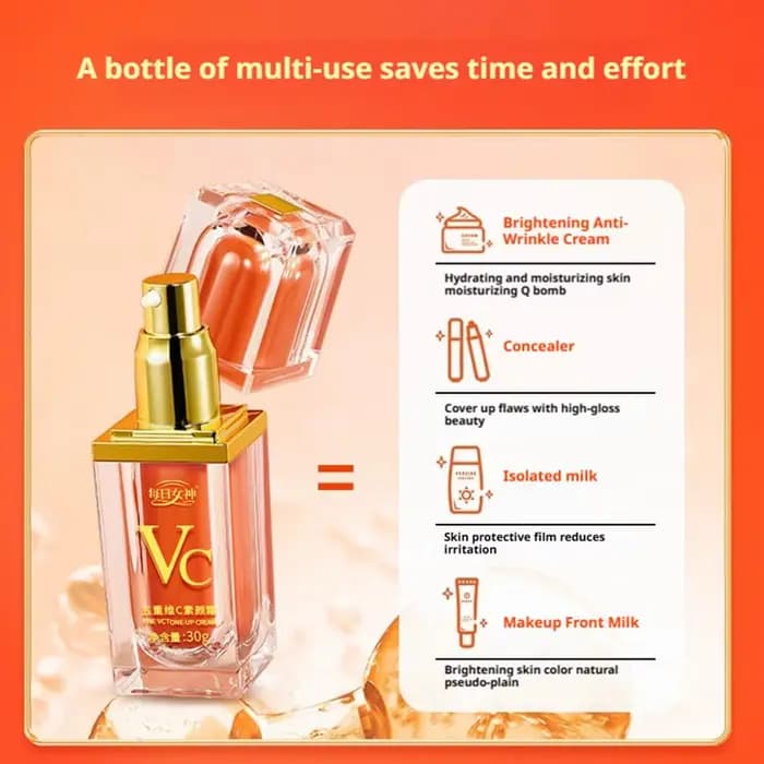 Crème naturelle pour le visage à la vitamine C
