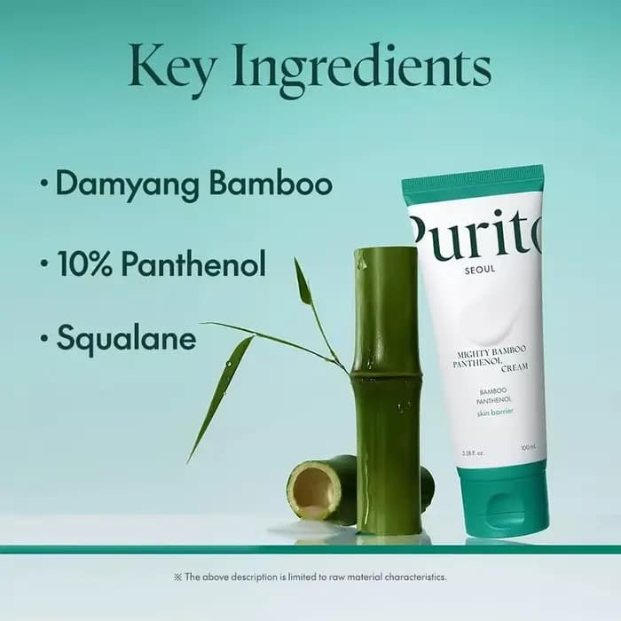 Crème coréenne Purito Mighty Bamboo Extract Panthenol