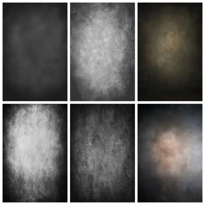 Fond de photographie abstrait à dégradé de couleur gris noir, toile de fond de studio pour la photographie de portraits d'enfants et d'adultes