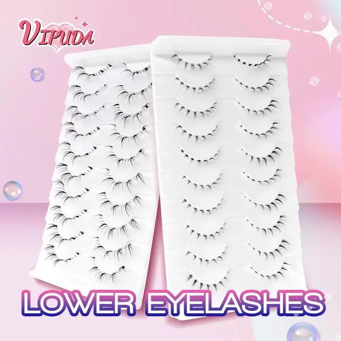 10 paires de cils inférieurs Manga