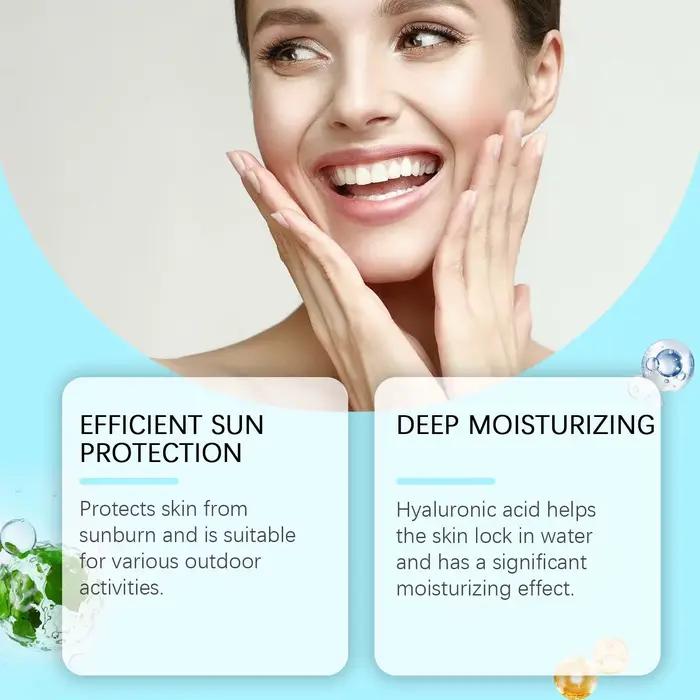 Stick solaire EELHOE 50SPF protection solaire acide hyaluronique contrôle du sébum imperméable léger cosmétiques solaires jours ensoleillés occasions spéciales