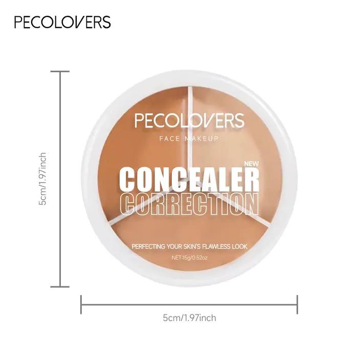 Palette de base de fard à barrage avec pinceau couvrant pour les cernes, correcteur de contour, crème, 3 couleurs, 256