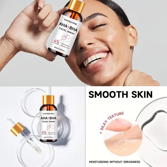 Sérum raffermissant à l'acide salicylique pour un teint équilibré et sans défauts pour peaux sensibles occasions quotidiennes et spéciales