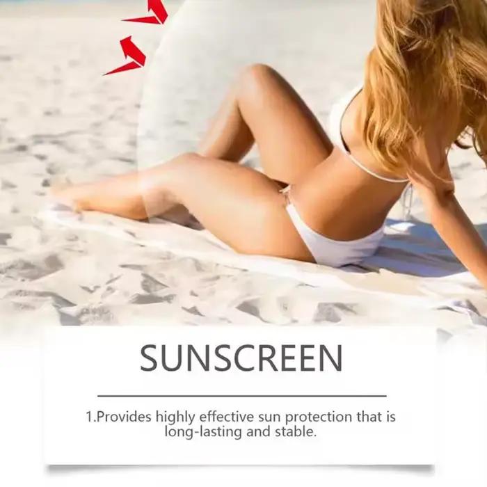 Crème Solaire SPF 50+ Protection Haut Rendement Hydratante Visage et Corps Occasions Ensoleillées Vacances Plage Randonnée Montagne Pique-Nique
