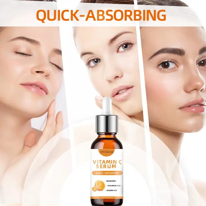 Sérum à la vitamine C à l'acide hyaluronique – Absorption rapide