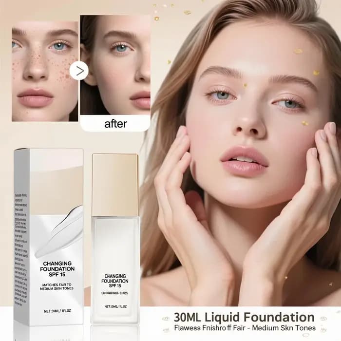Fond de teint léger à l'acide hyaluronique Un maquillage liquide hydratant qui propose une couverture naturelle pour