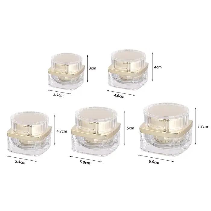 Pot de Maquillage Africain Transparent Épais