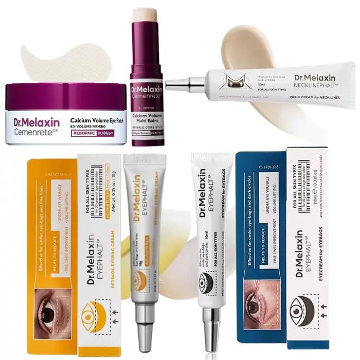 Crème contour des yeux au rétinol pour réparer les poches et les cernes, patchs contour des yeux au calcium, atténue les ridules, raffermit, illumine