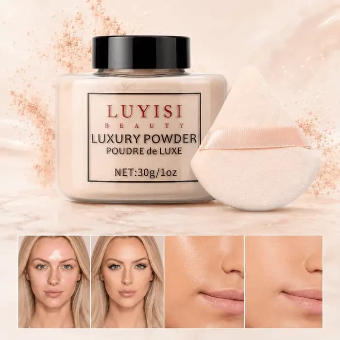 Poudre libre de luxe pour la beauté