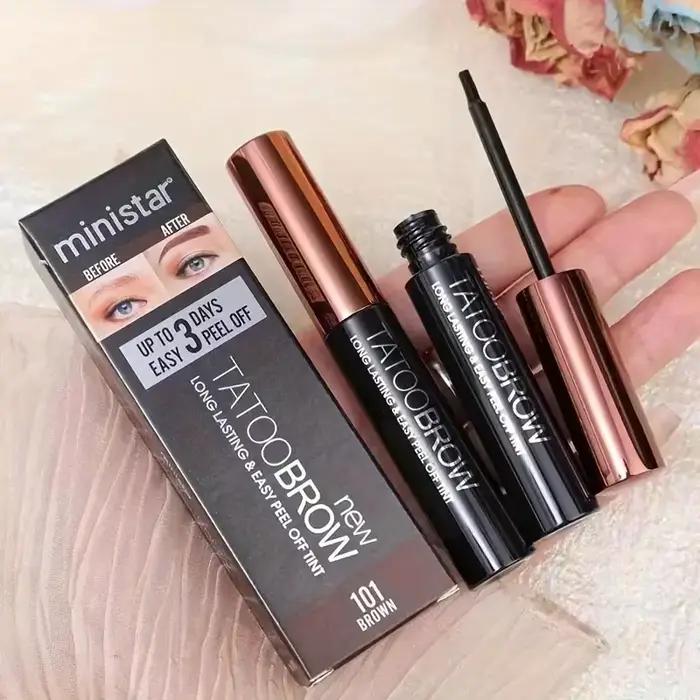 Tatouage Peel Off EyebloggGel Tint, Semi-Continu Brow Tint, Waterproof, Transfer-proof, Fuller and Defined Looking Brows, 1Pc