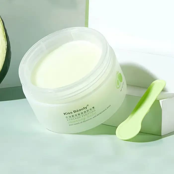 Kiss Beauty Crème nettoyante à l'avocat – Nettoyant 3 en 1 pour les yeux