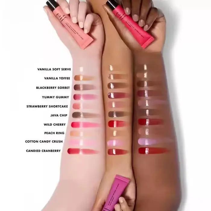 Gloss à lèvres Elf Makeup, léger, hydratant, nourrissant, réparateur, améliore les ridules des lèvres, hydrate en profondeur, crée un effet naturellement pulpeux