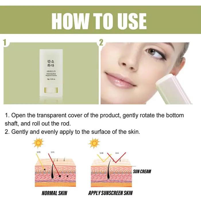 18g visage corps crème solaire mat bâton
