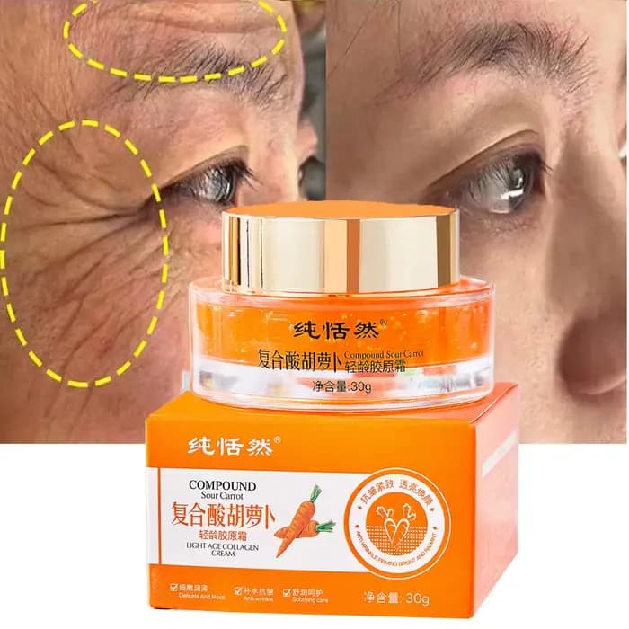 Ensemble de soins pour la peau du visage à la carotte