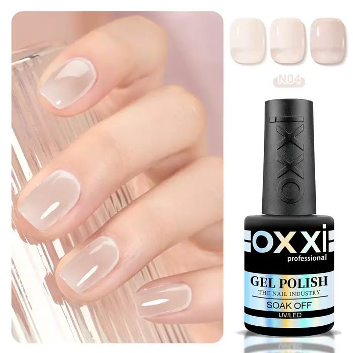 OXXI Base en caoutchouc nu vernis Gel semi-permanent gelée naturelle manteau
