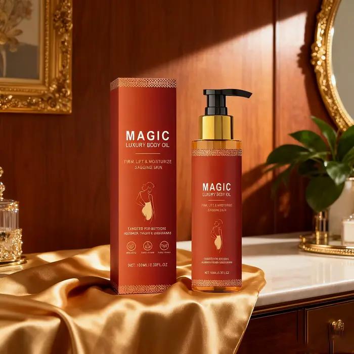 Huile corporelle magique raffermissante de luxe, hydratante pour la peau sèche et rugueuse, raffermissante pour la poitrine, les cuisses, Anti-rides, Lotion de soin pour le corps