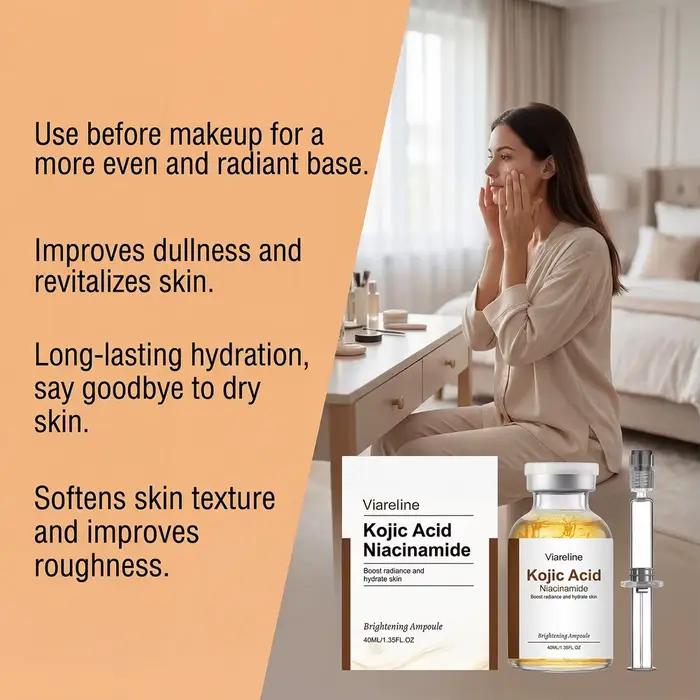 Ampoule éclaircissante Viarelime à l'acide kojique et à la niacinamide 40 ml