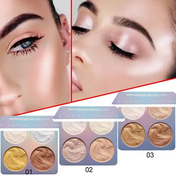 Palette de surligneur caméléon pour le visage