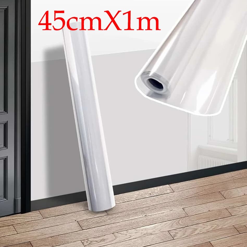Papier peint de cuisine de 45cm, Film de protection électrostatique Transparent, résistant à l'huile