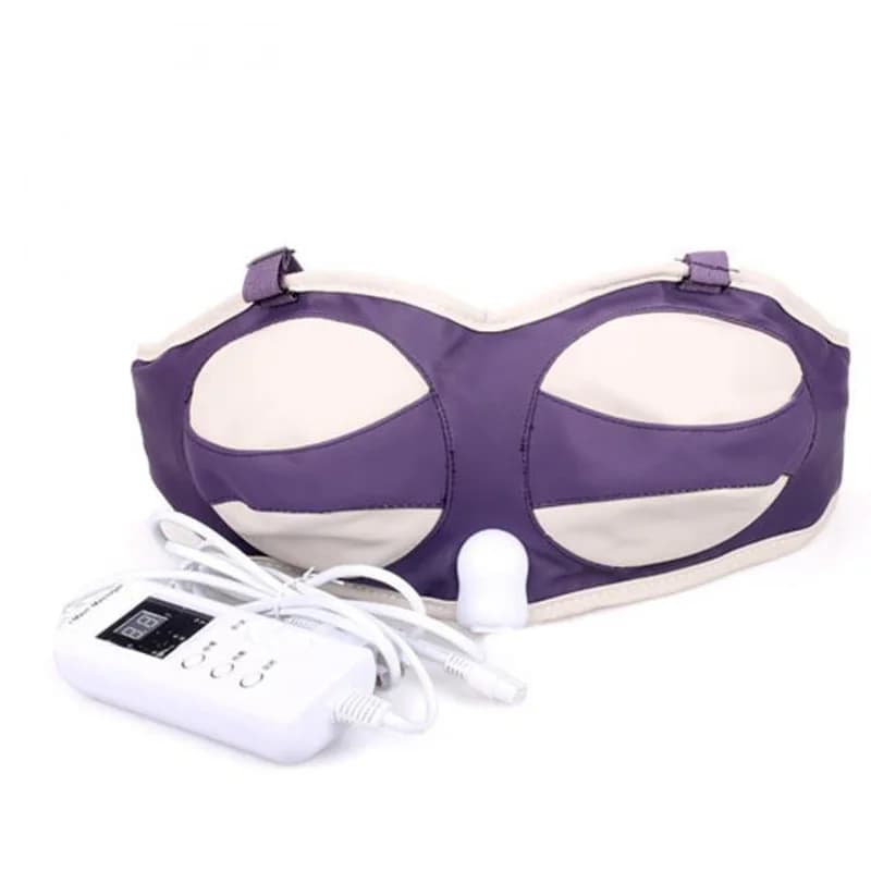 Masseur de sein électrique en forme de soutien-gorge, thérapie de Massage par Vibration chauffée pou