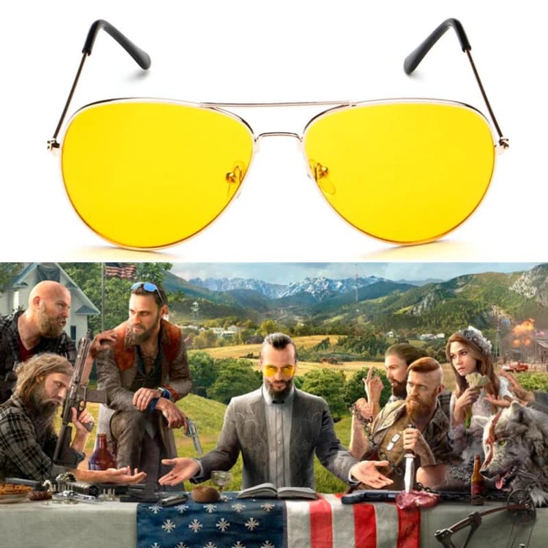 Jeu FAR CRY 5 Cosplay Prop Lunettes de soleil, Joseph Executives EyeWear