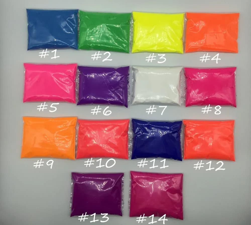 Pigment en poudre structurels ente pour peinture, Regina Neon, cosmétique, rouge à lèvres, vernis à