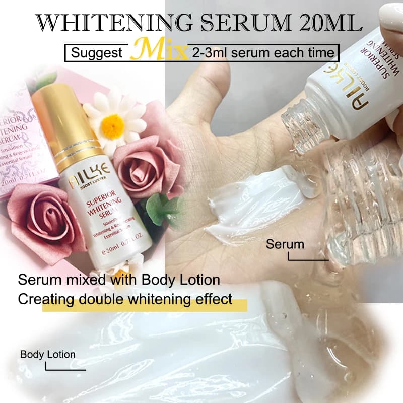 AILKE Crème blanchissante pour le visage, réduit les taches foncées, les rides, la mélanine, même le