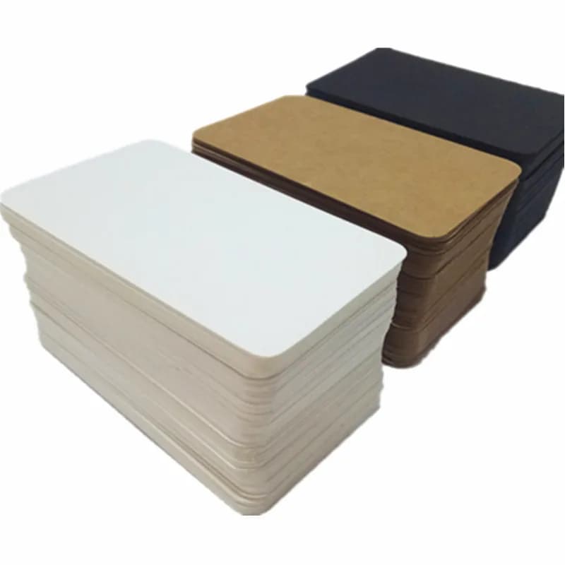 100 pièces carte à jouer blanc papier dur carte papier bricolage jeu de société carte postale à la m