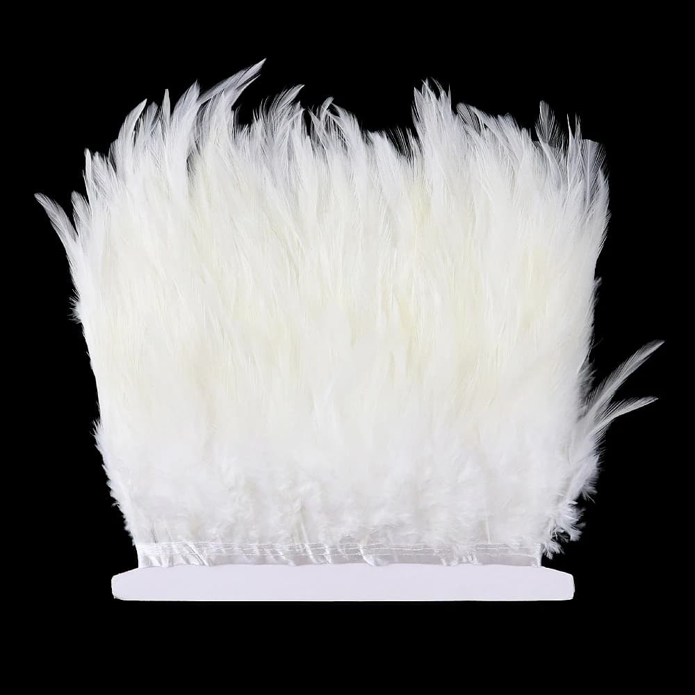 Plumes de poulet naturelles, ruban d'habillage, décoration de robe de soirée de mariage, châle, acce