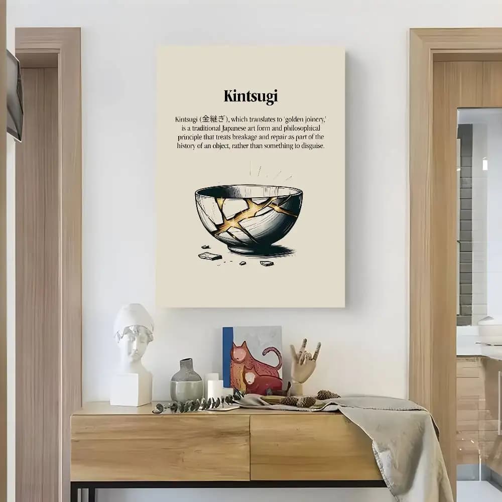 Affiche murale collante HD avec citations d'attitude de vie, décoration esthétique imperméable pour 
