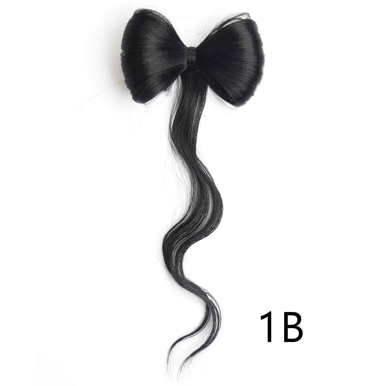 Extensions capillaires synthétiques à clips, type griffe ondulée, nœud papillon, élégantes, adaptées