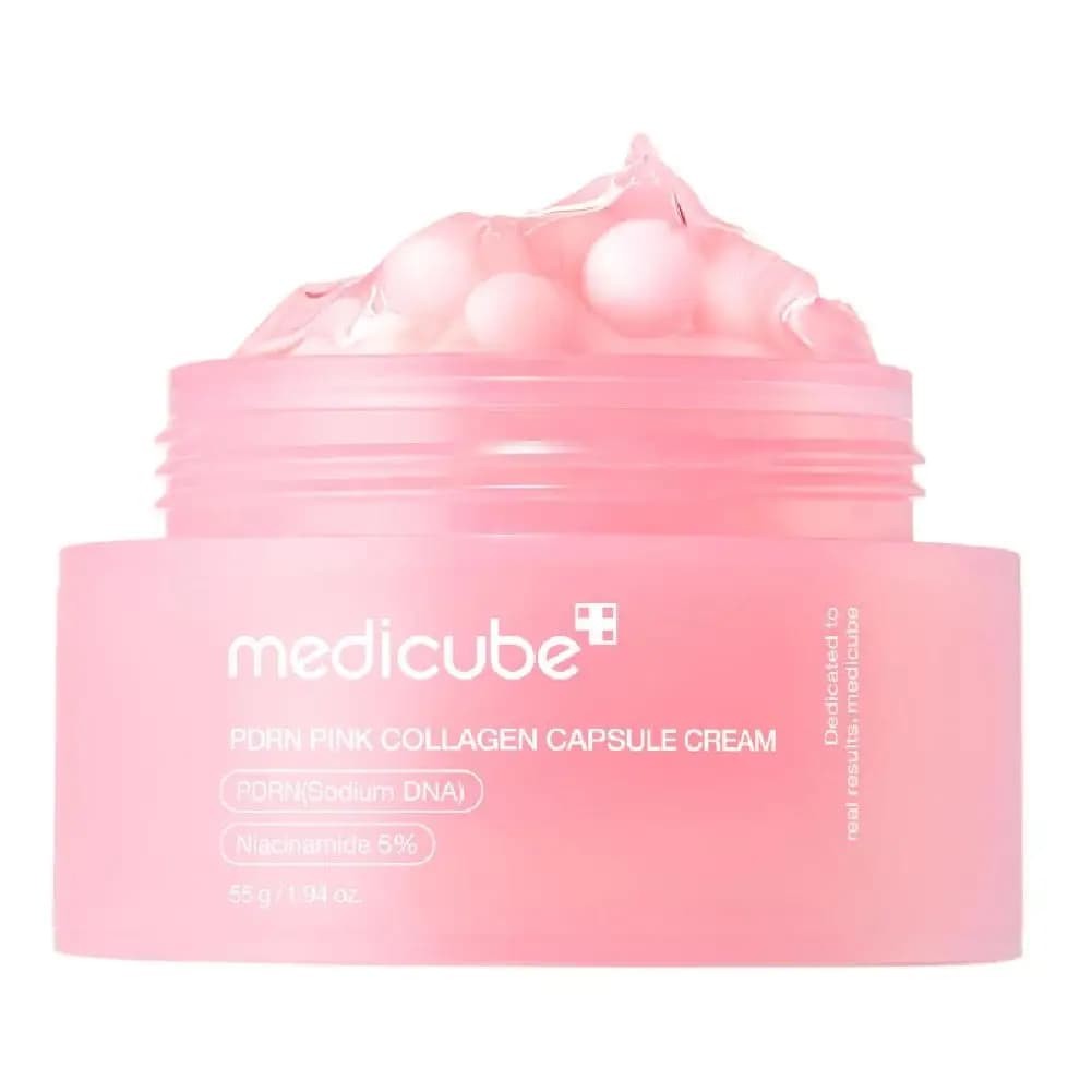 Crème de capsules de collagène rose 5% Niacinamide collagène hydrolysé crème de gelée hydratante en 