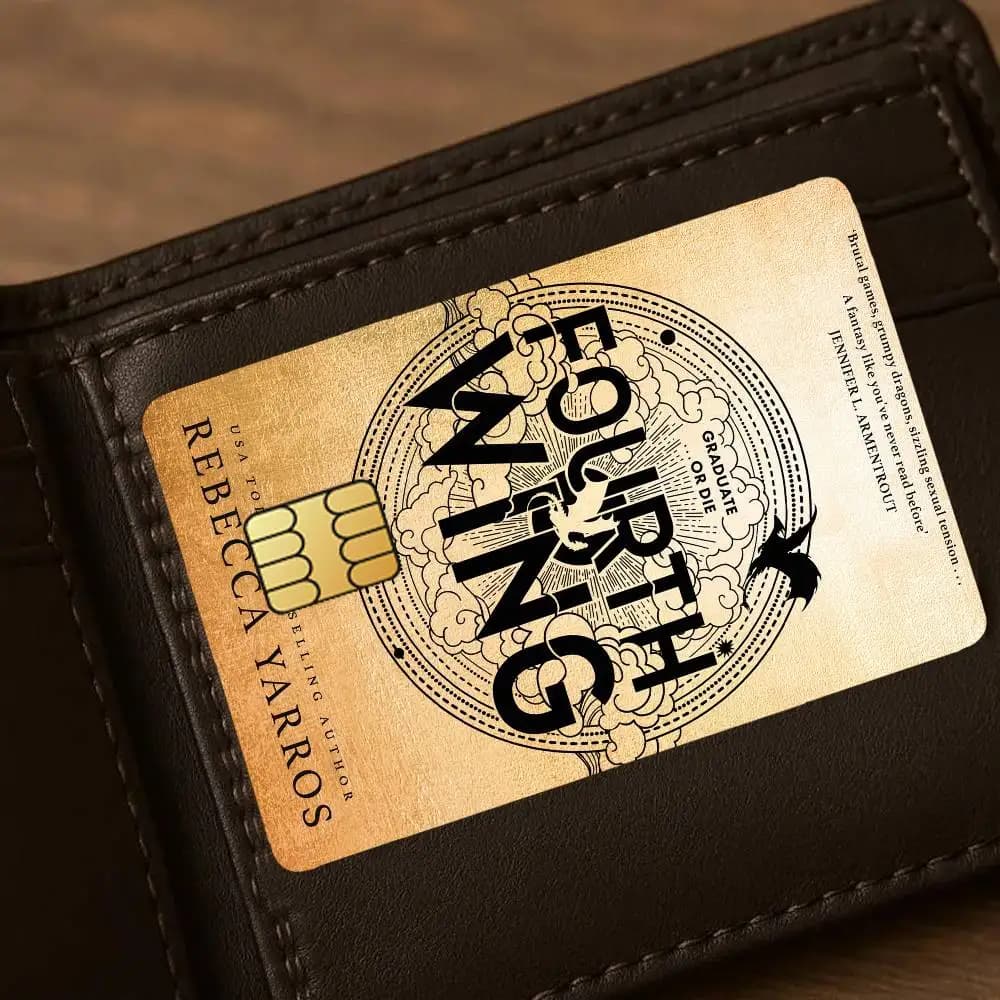 Livre quatrième aile carte de crédit autocollants peau pour débito bancaire Protection décorative 4