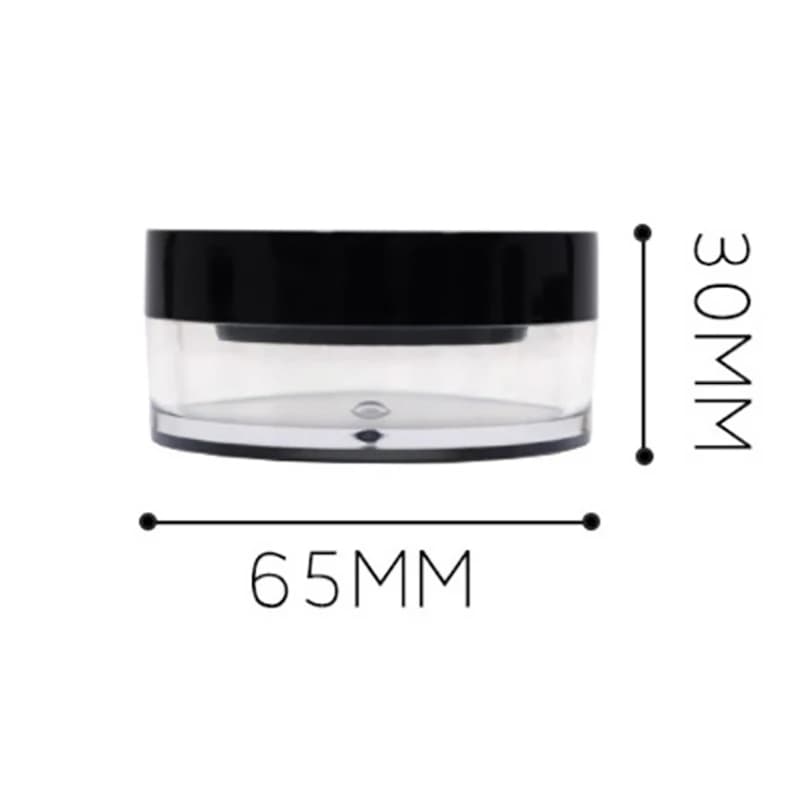 Pot de Poudre Africain Portable en Maille artificiel astique, 10g 20g, avec Tamis, Pot de Maquillage