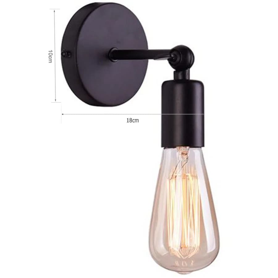 Applique murale Vintage en fer à Angle réglable pour Loft, luminaire décoratif de plafond, idéal pou
