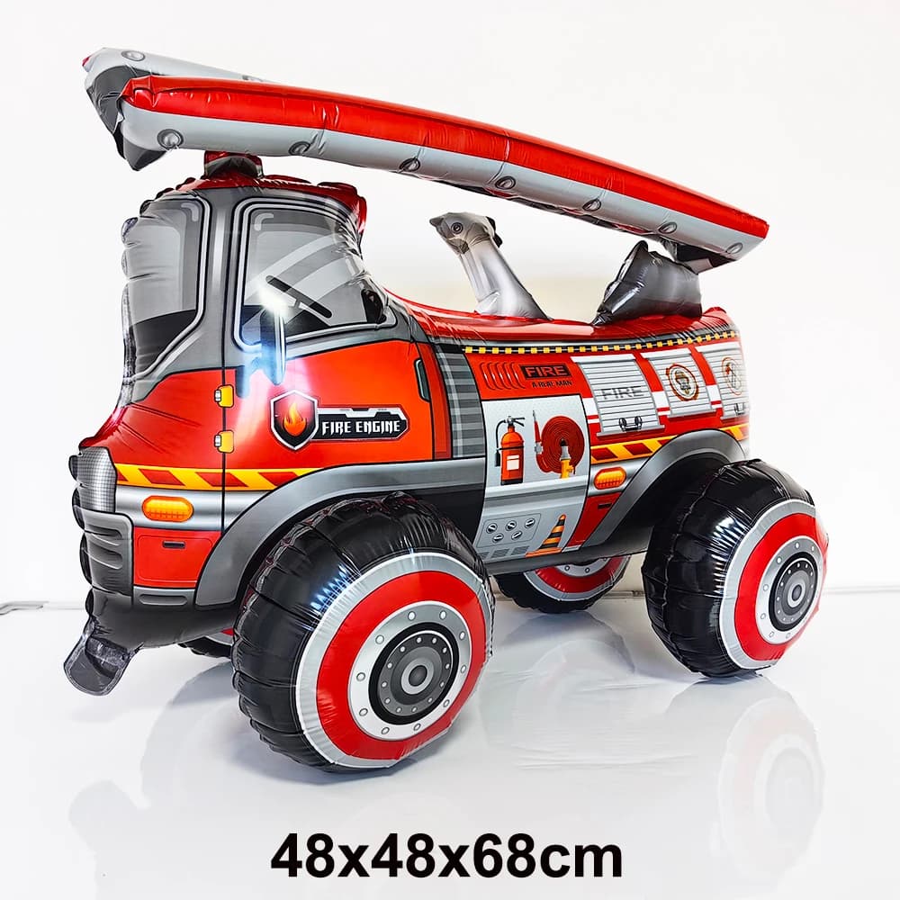 Ballon thème de Protection incendie, pompier, voiture, avion, Ambulance, ballon en aluminium, jouets
