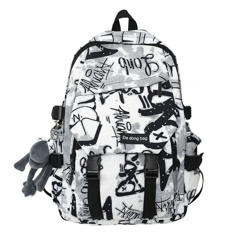 Sac à dos de lycée pour adolescents, sac d'école cool pour étudiants, cartable de grande capacité po